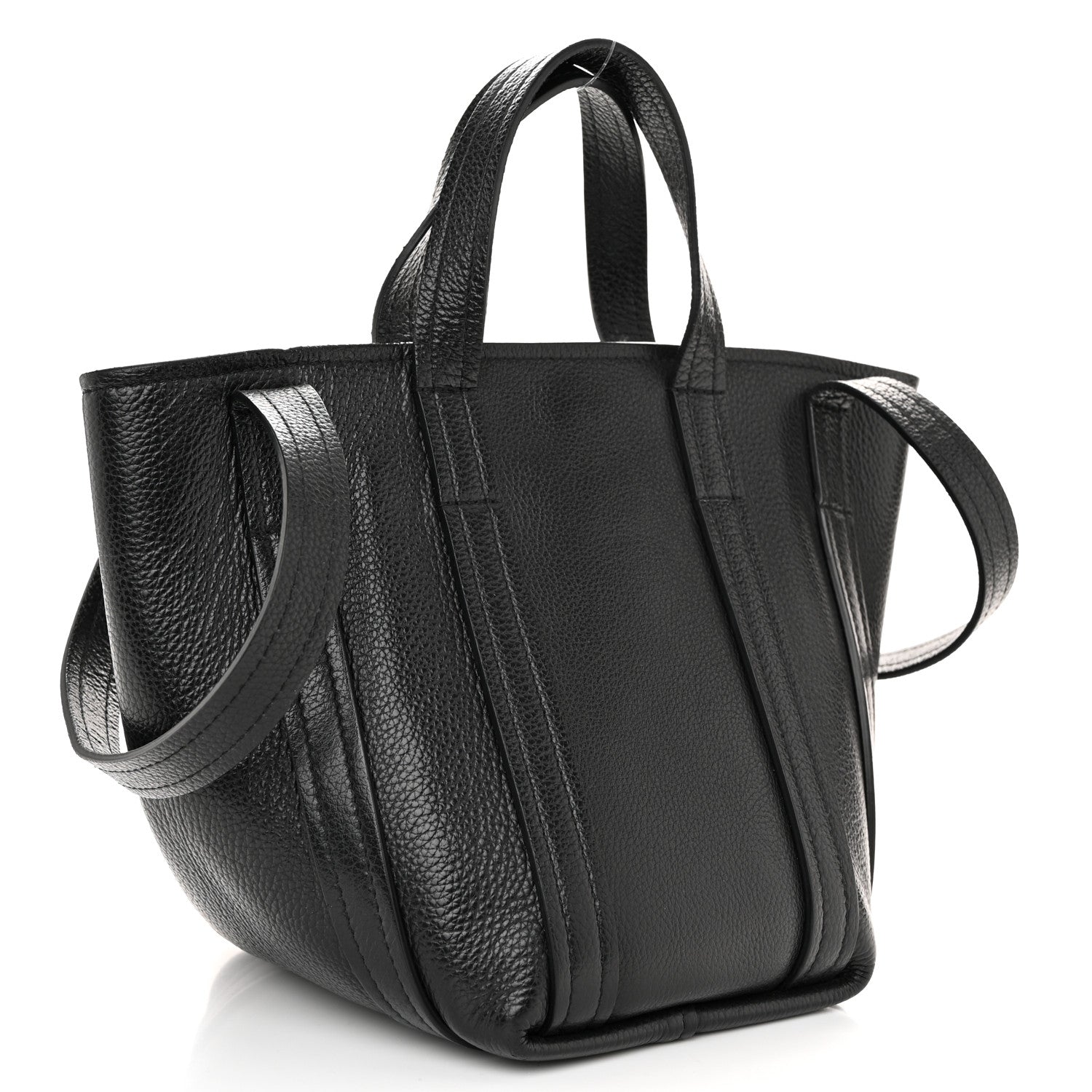Balenciaga Grained Calfskin XS Everyday North South Shoulder Tote Bag Black 3 of 10