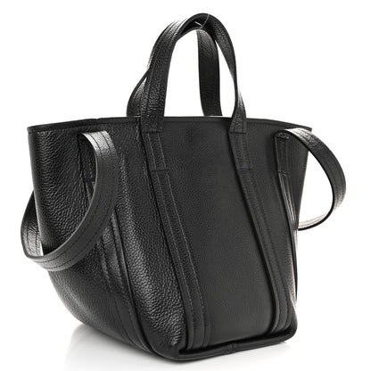 Balenciaga Grained Calfskin XS Everyday North South Shoulder Tote Bag Black 3 of 10