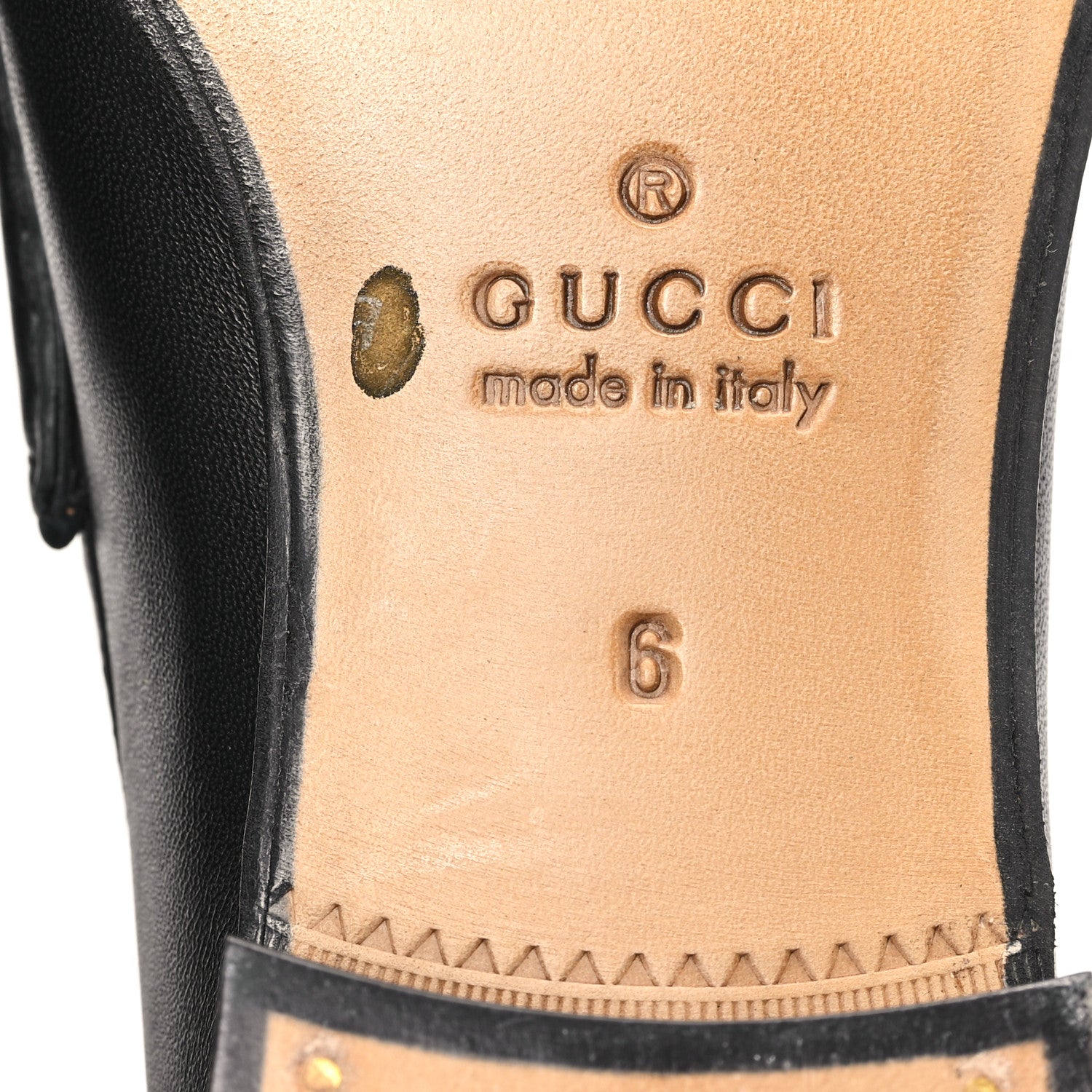 Gucci Agnello Plonge Granada Kid Mens Zumi Loafers 6 Black 7 of 10