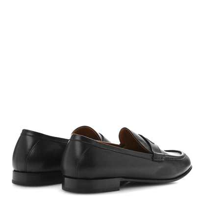 Valentino Garavani Calfskin Mens VLogo Loafers 43.5 Black 5 of 10