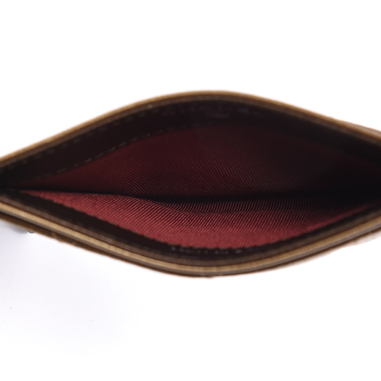 Chanel Metallic Goatskin Quilted Gabrielle Card Holder Bronze 5 of 9