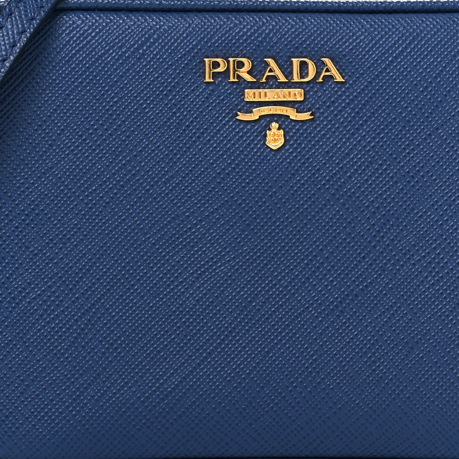 Prada Saffiano Mini Camera Crossbody Bag Bleuette 1800160