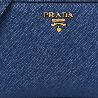 Prada Saffiano Mini Camera Crossbody Bag Bleuette 9 of 12