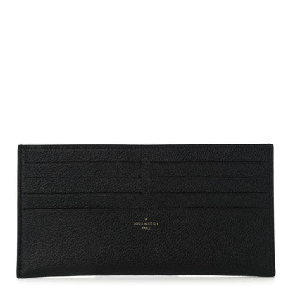 Louis Vuitton Calfskin Felicie Chain Wallet Card Holder Insert Black 1 of 6