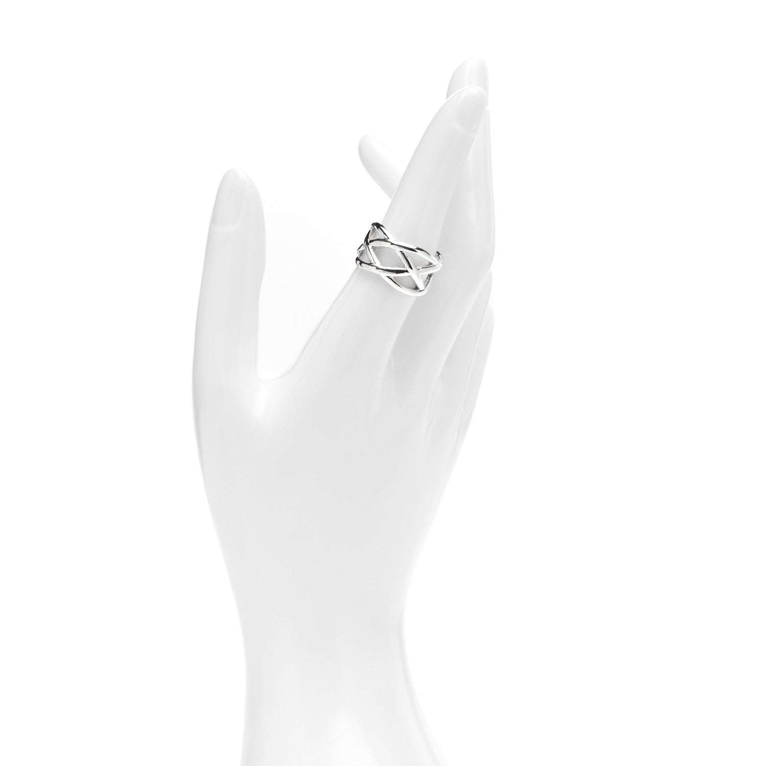 Tiffany Sterling Silver Celtic Knot Ring 54 6.75 2 of 5