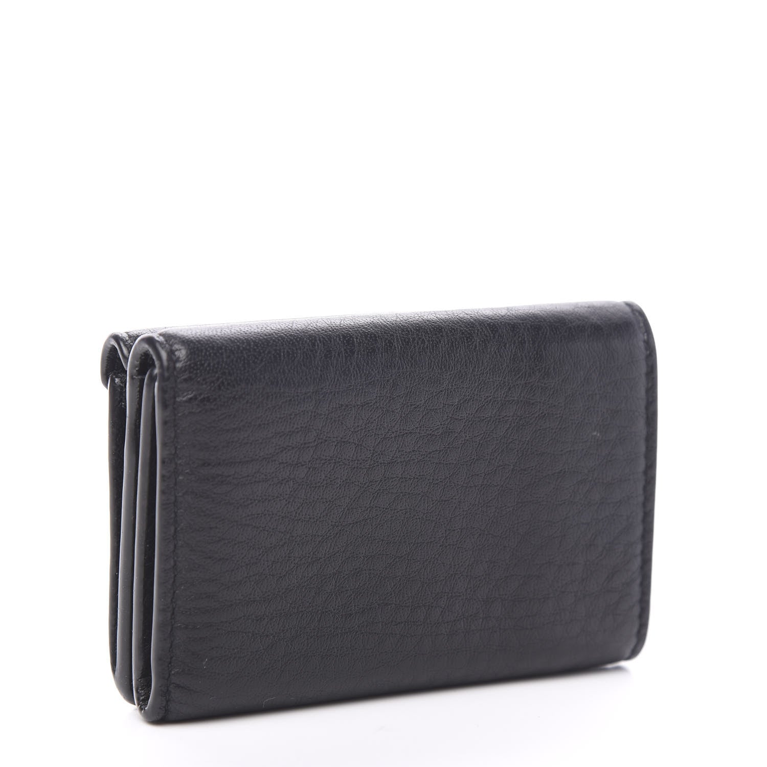 Balenciaga Calfskin Mini Papier Wallet Black 2 of 6