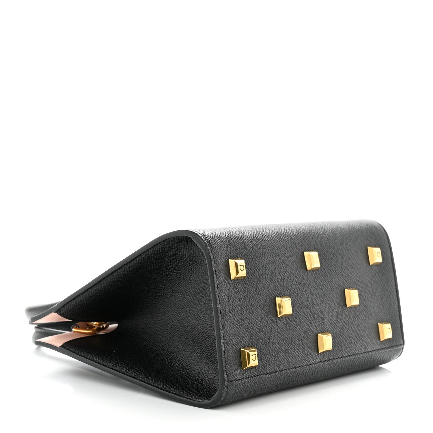 Salvatore Ferragamo Calfskin Small The Studio Box Bag Black 4 of 10