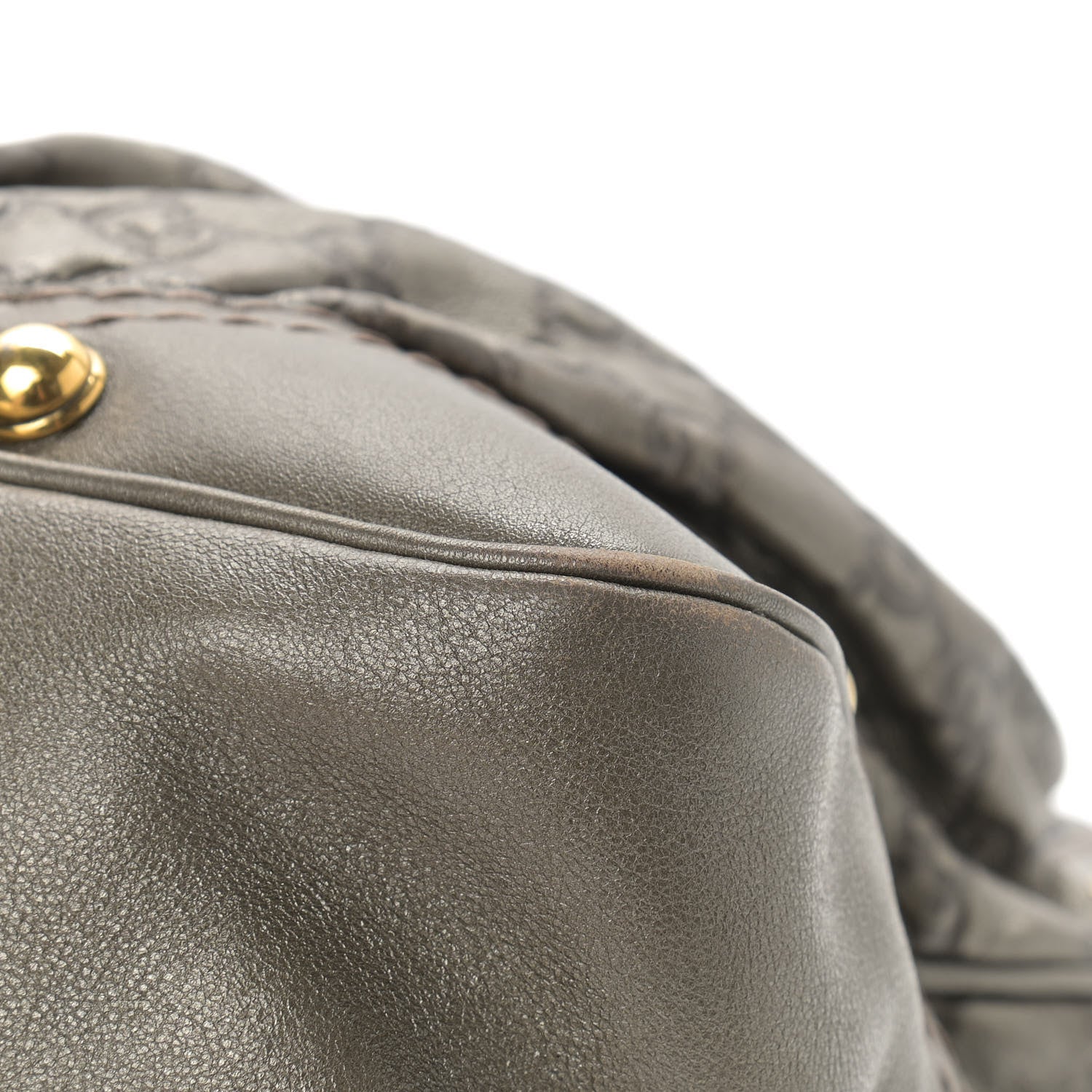 Gucci Guccissima Medium Jockey Hobo Metallic Pewter 8 of 12