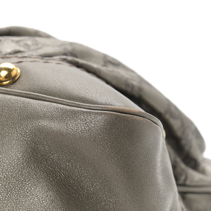 Gucci Guccissima Medium Jockey Hobo Metallic Pewter 8 of 12