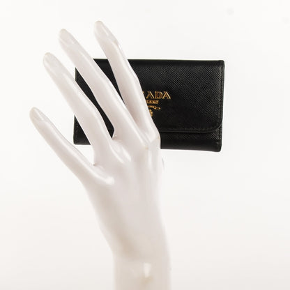 Prada Saffiano Metal 6 Key Holder Nero Black 4 of 11