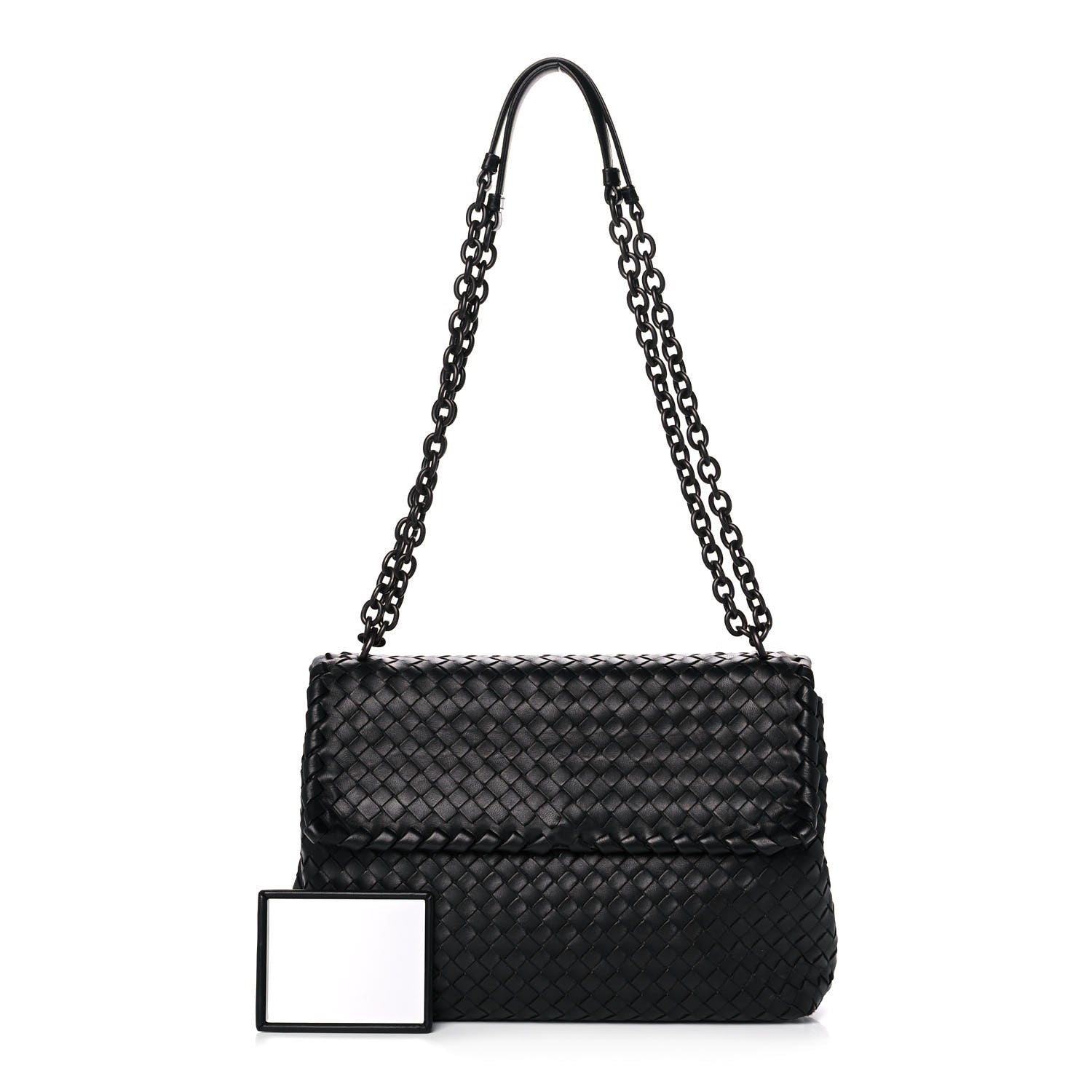 Bottega Veneta Nappa Intrecciato Small Olimpia Bag Black 1 of 11