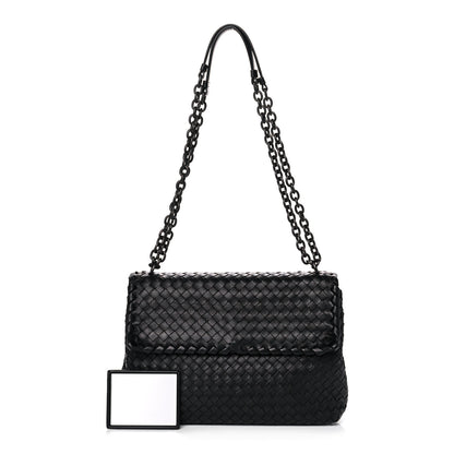 Bottega Veneta Nappa Intrecciato Small Olimpia Bag Black 1 of 11