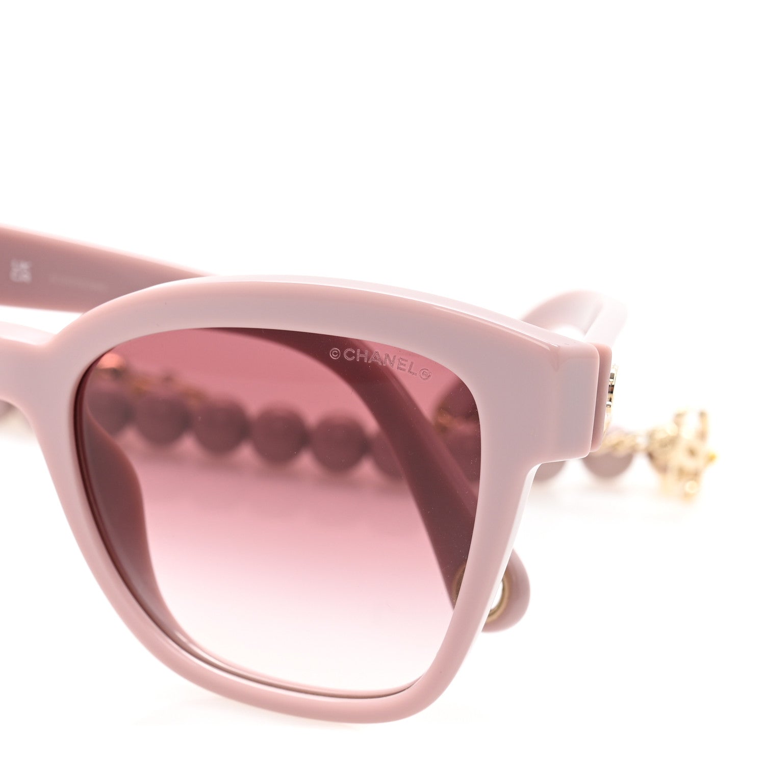 Chanel Acetate Chain Square Sunglasses 5487-A Pink 7 of 9