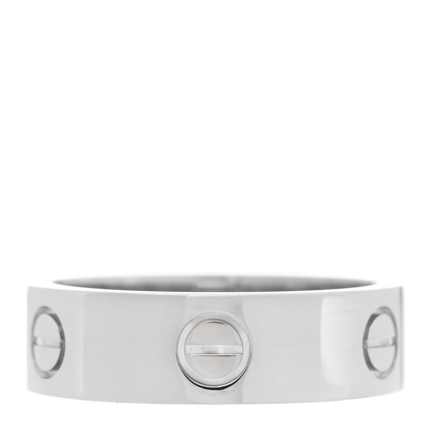 Cartier 18K White Gold 6mm LOVE Ring 57 8 3 of 4