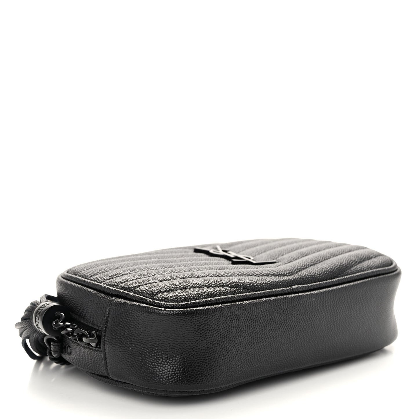 Grain De Poudre Matelasse Monochrome Monogram Mini Lou Camera Bag Black