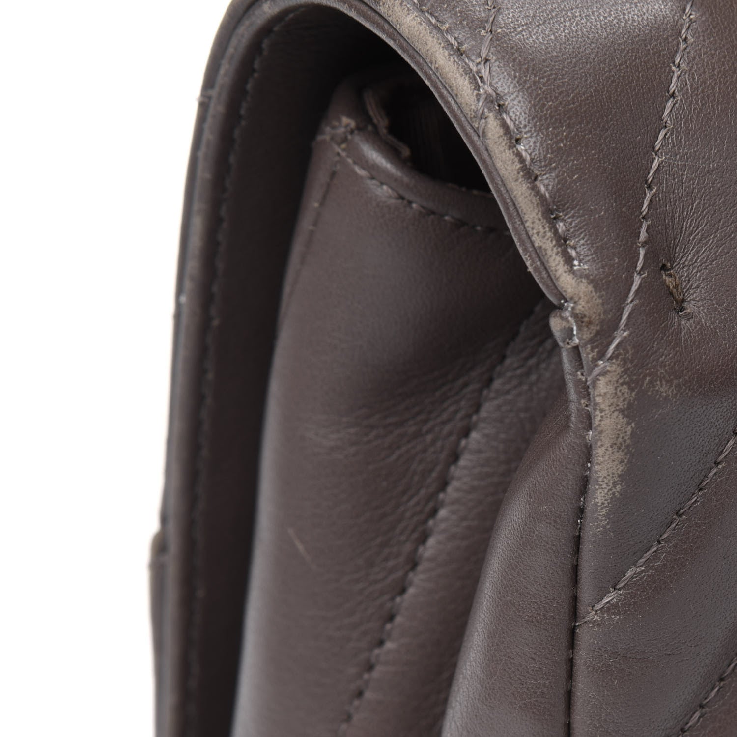 Chanel Calfskin Chevron Quilted Small Statement Flap Khaki 20 of 20