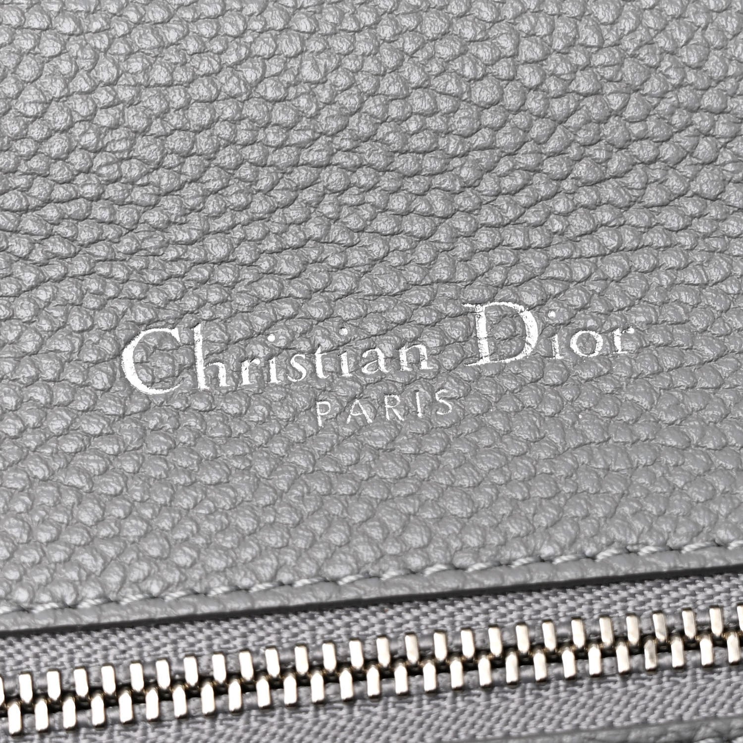 Christian Dior Grained Calfskin Medium Diorama Flap Bag Gris 6 of 12