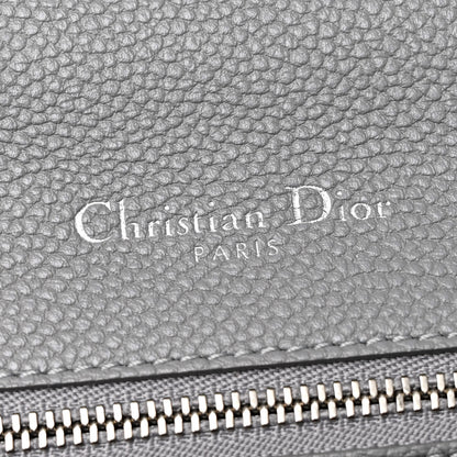 Christian Dior Grained Calfskin Medium Diorama Flap Bag Gris 6 of 12