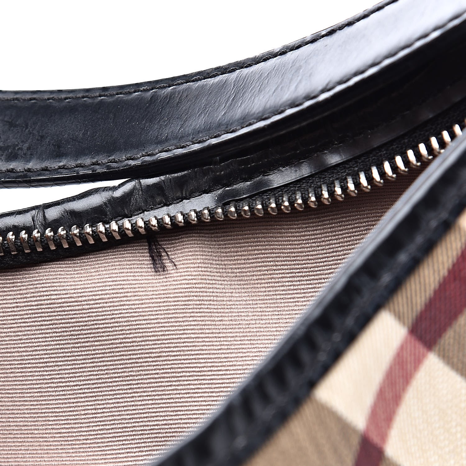 Burberry Supernova Check Buckle Hobo Black 18 of 18
