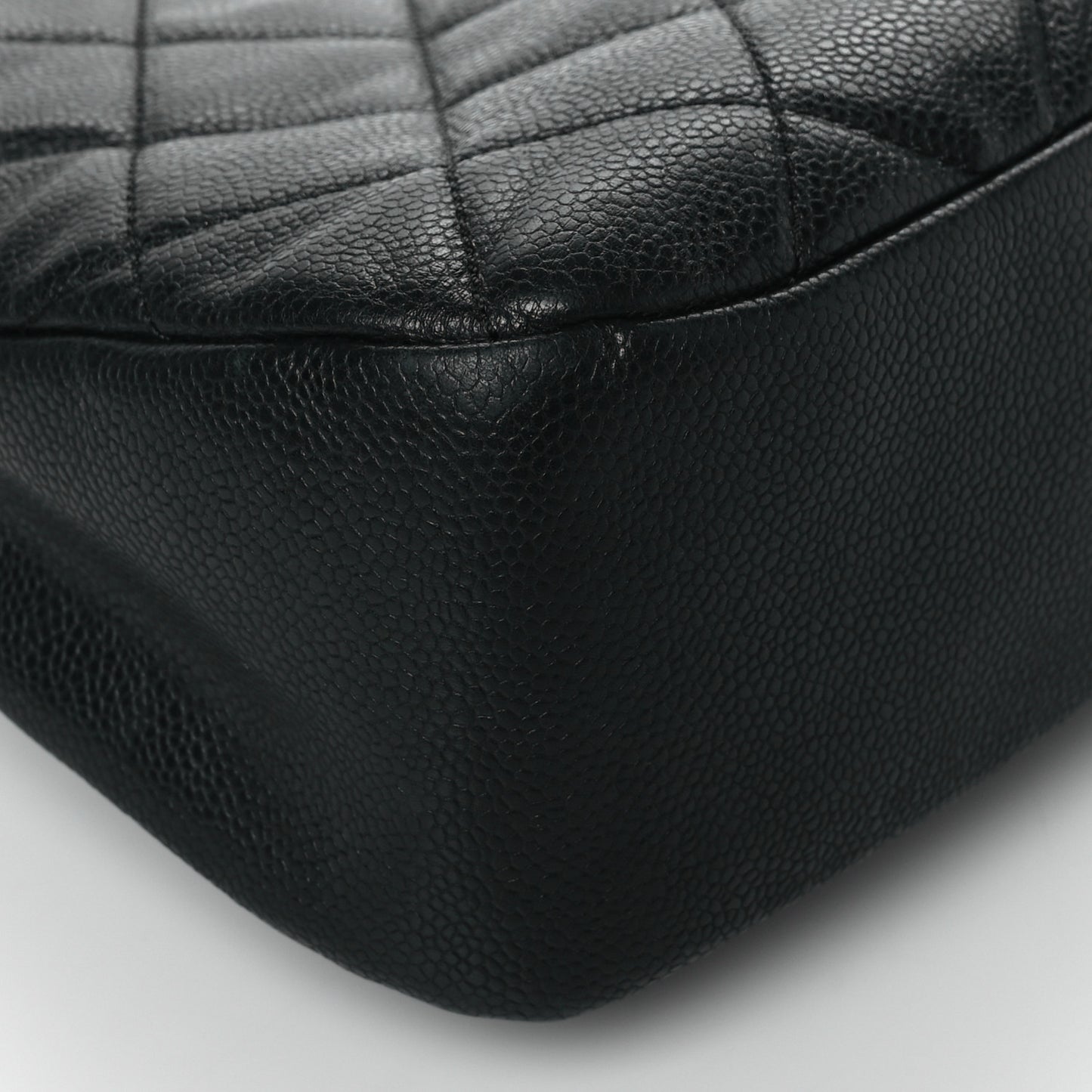 Caviar Quilted Timeless CC Soft Tote Black