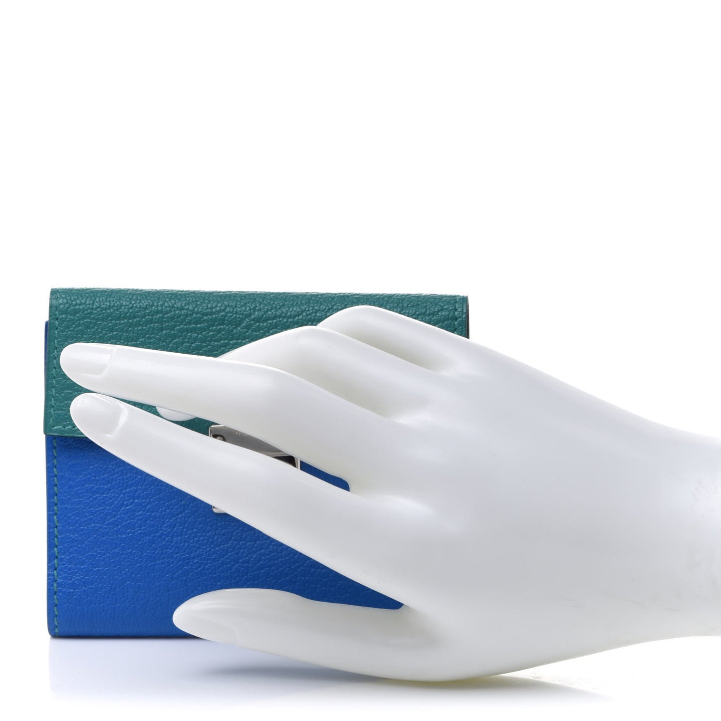 Chevre Mysore Mini Clic Card Holder Bleu Hydra Vert Verone