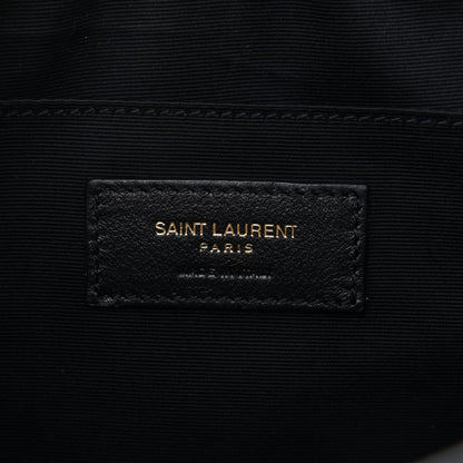 Saint Laurent Suede Calfskin Monogram Lou Camera Bag Black 8 of 9