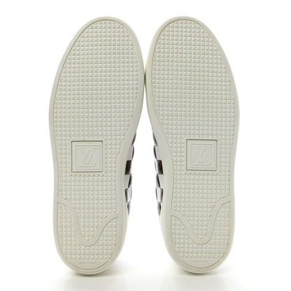 Louis Vuitton Calfskin Monogram Damier Tressage Frontrow Sneakers 38 White 5 of 9