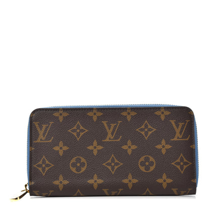 Louis Vuitton Monogram Zippy Wallet Blue Jean 1 of 7