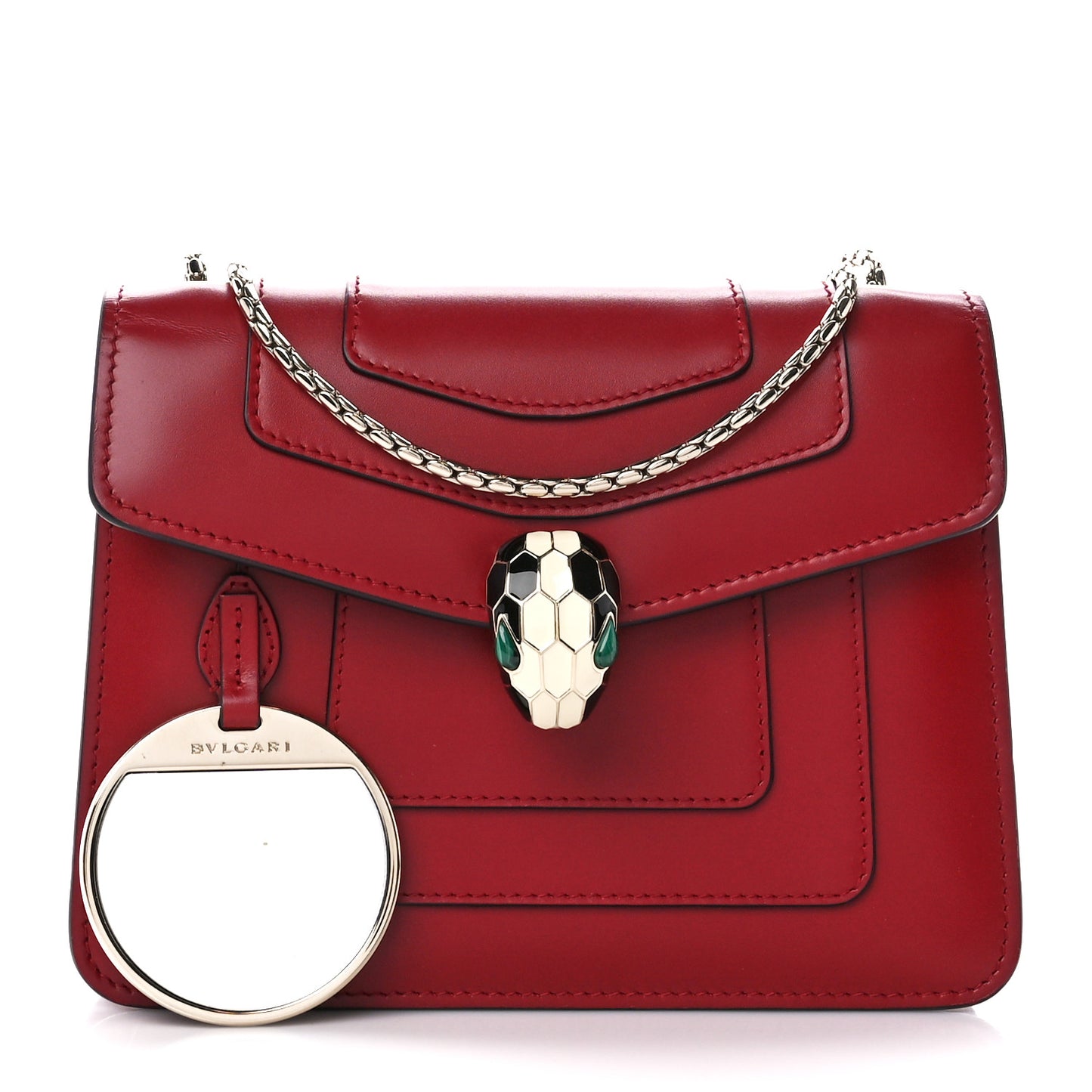 Calfskin Serpenti Forever Crossbody Bag Red