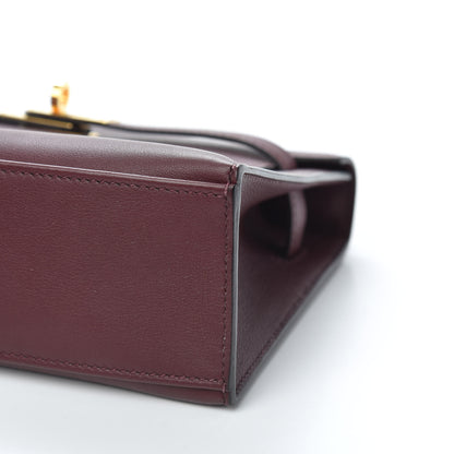 Hermes Swift Kelly Pochette Clutch Bordeaux 9 of 10