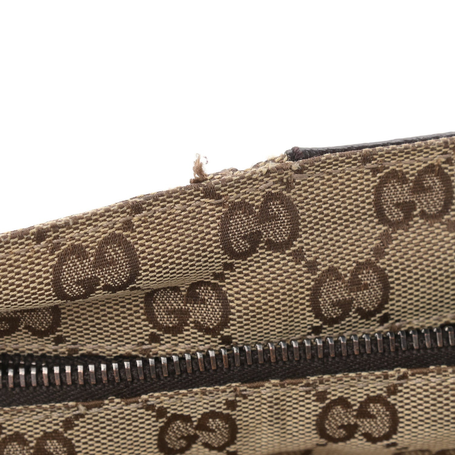 Gucci GG Monogram Double Pocket Belt Bag Dark Brown 9 of 11