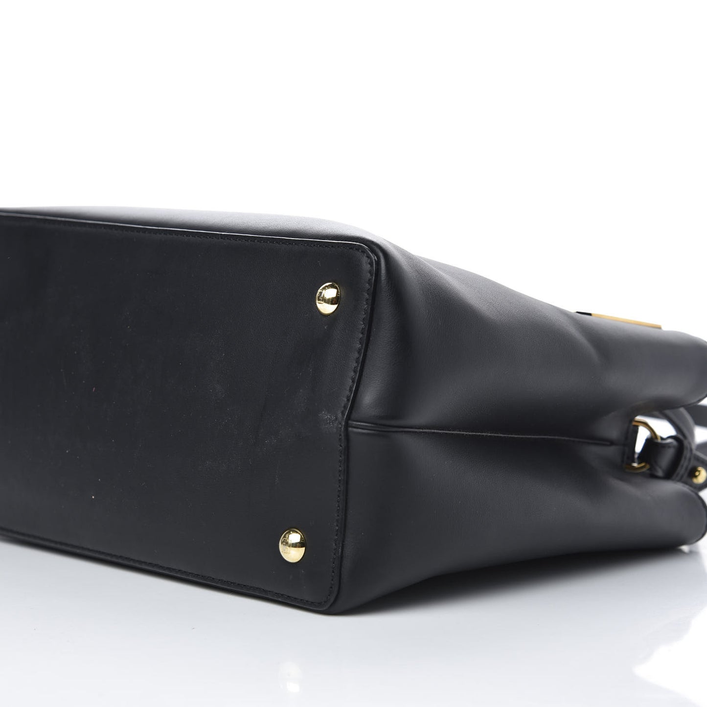 Vitello Century Metal Monster Eyes Petite 2Jours Tote Black