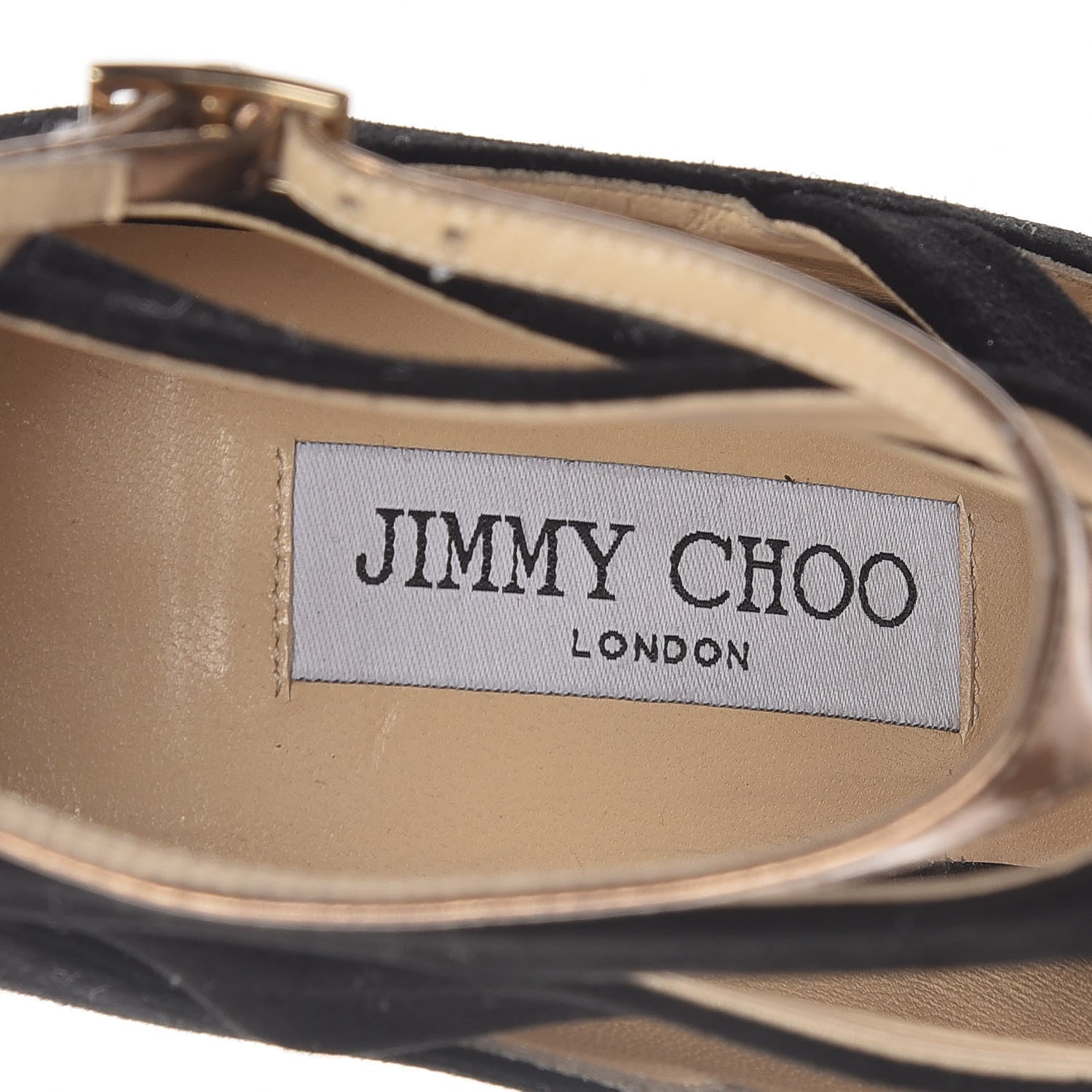 Jimmy Choo Suede Fathom Strappy Cage Booties 40 Black 8 of 9