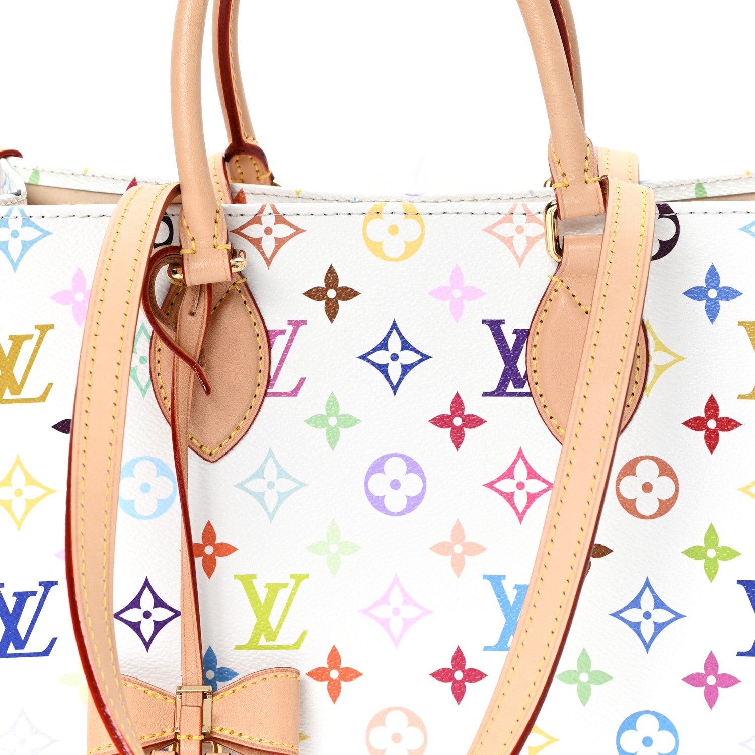 Louis Vuitton LV X TM Monogram Multicolor Onthego MM White 7 of 9