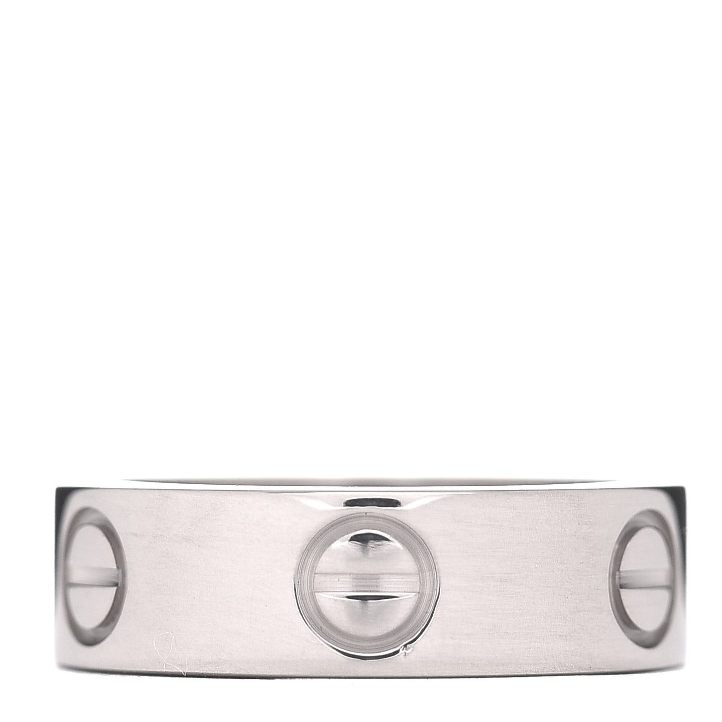 18K White Gold 5.5mm LOVE Ring 49 4.75