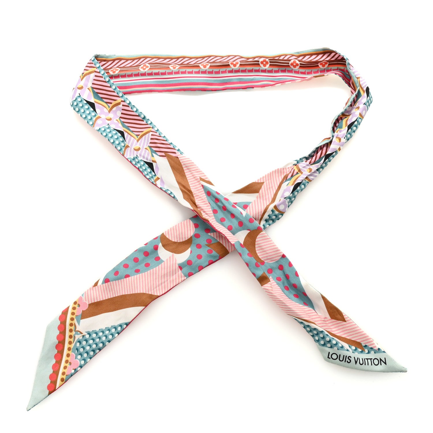 Louis Vuitton Silk Pop Monogram BB Bandeau Turquoise 1 of 3