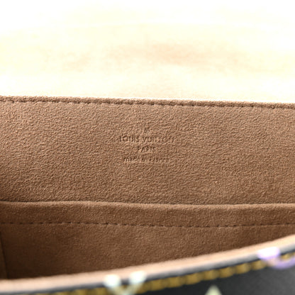 Louis Vuitton Monogram Multicolor Beverly MM Black 6 of 9