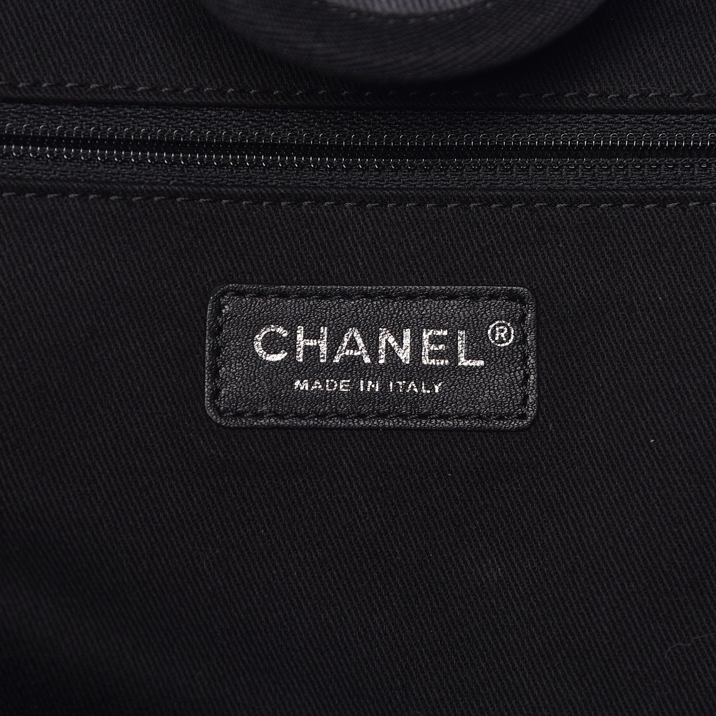 Canvas Sequin Large Deauville Tote Charcoal