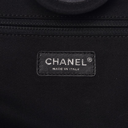 Chanel Canvas Sequin Large Deauville Tote Charcoal 7 of 11