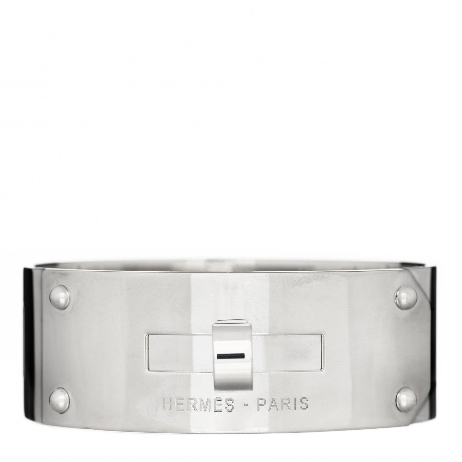 Hermes Sterling Silver Kelly MM Bracelet ST 1 of 4