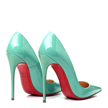 Christian Louboutin Patent So Kate 120 Pumps 36 Aquamarine 4 of 7