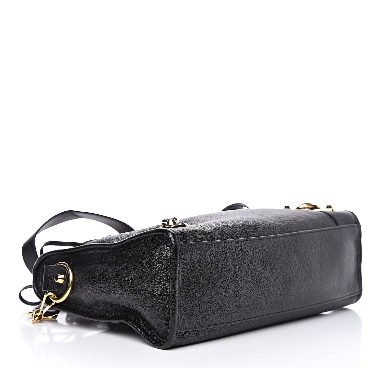 Chevre Gold Metallic Edge Hardware S City Black
