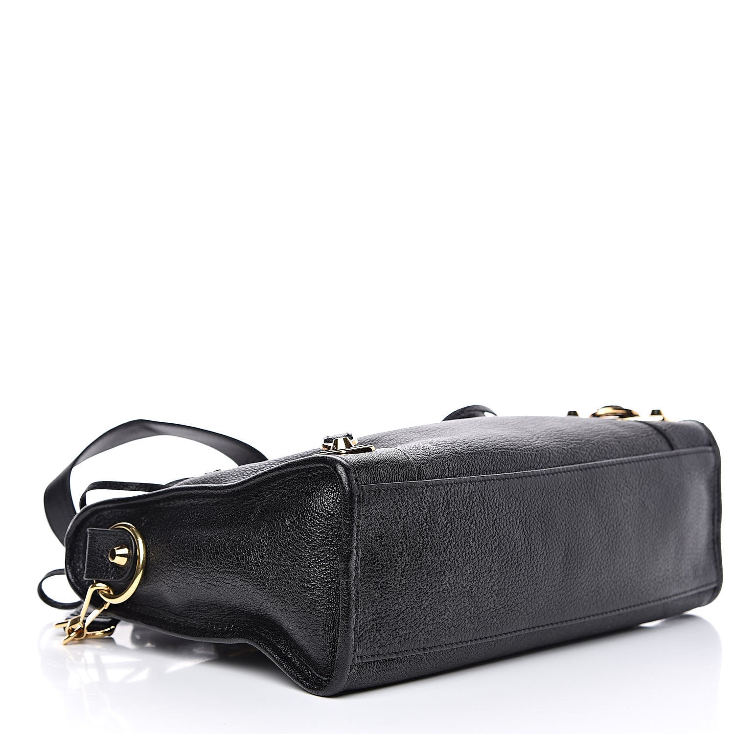 Balenciaga Chevre Gold Metallic Edge Hardware S City Black 4 of 9