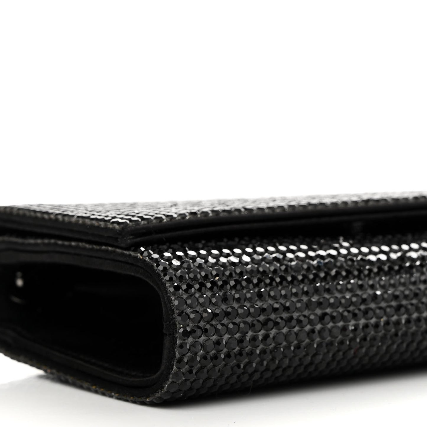 Swarovski Crystal Fizzy Clutch Black
