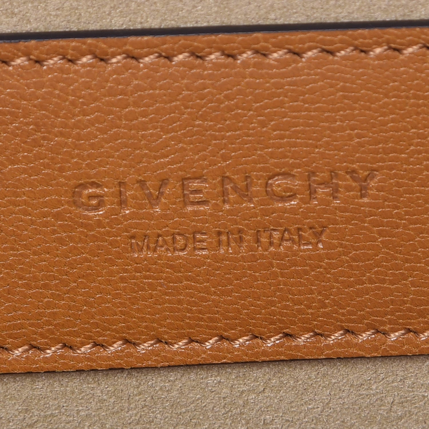 Givenchy Goatskin Suede Small GV3 Shoulder Bag Amber Mastic 6 of 9