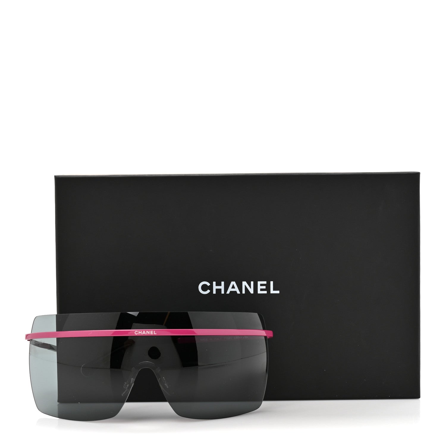 Chanel Metal Graphic Lines Shield Sunglasses 71586 Pink 8 of 8
