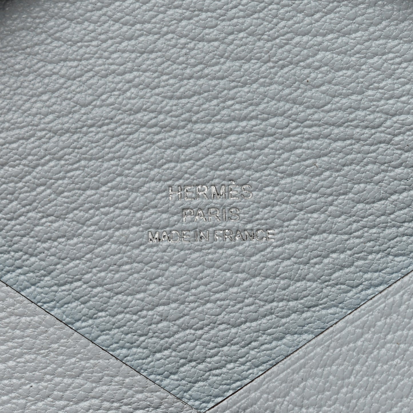 Chevre Mysore Calvi Card Case Bleu Brume
