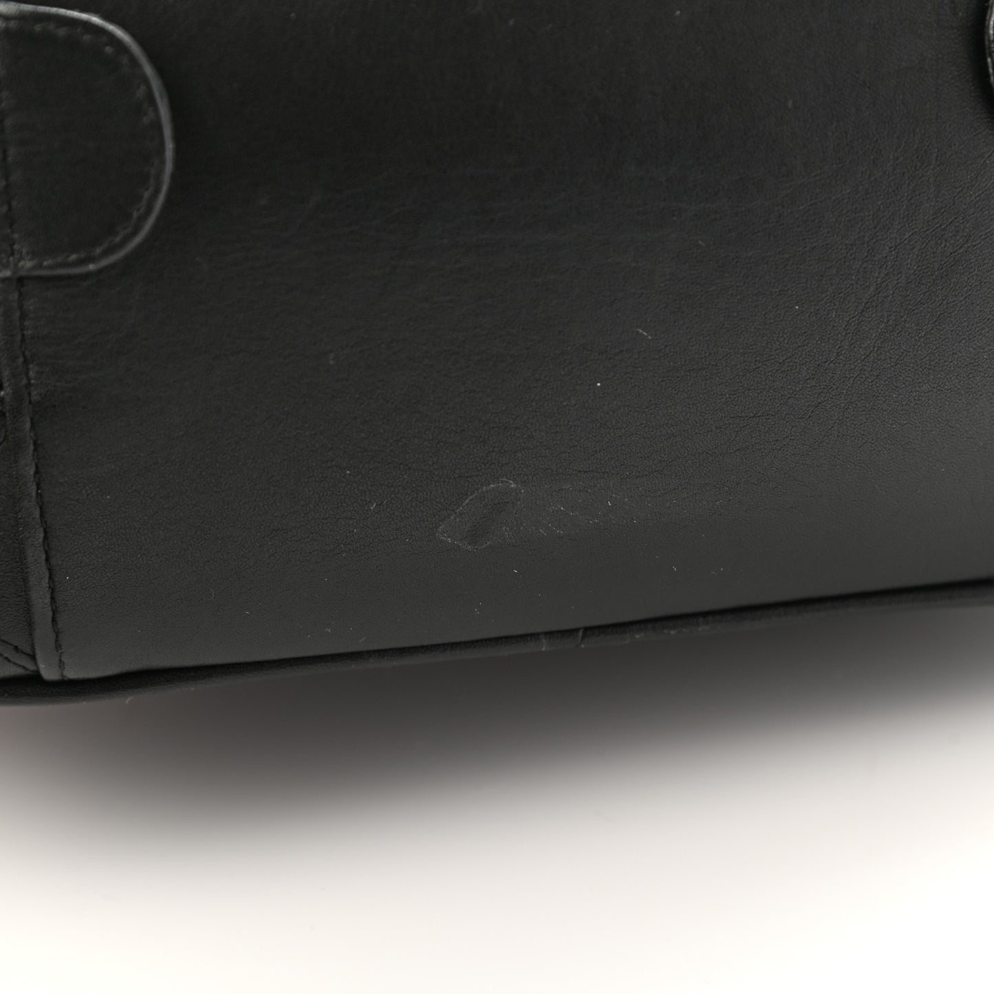 Lambskin Vanity Cosmetic Case Black