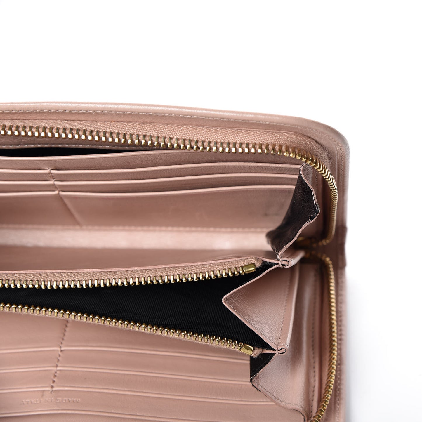 Calfskin Classic Zip Around Wallet Pink
