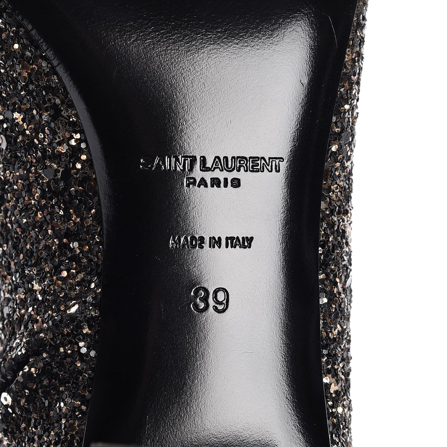 Glitter Loulou Ankle Boots 39 Black Gold